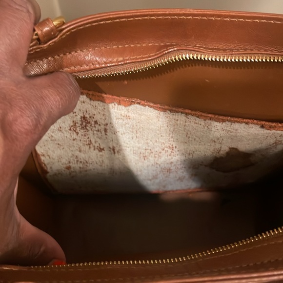 Chanel Logo Embroidered Top Handle Brown Bag - Picture 9 of 11